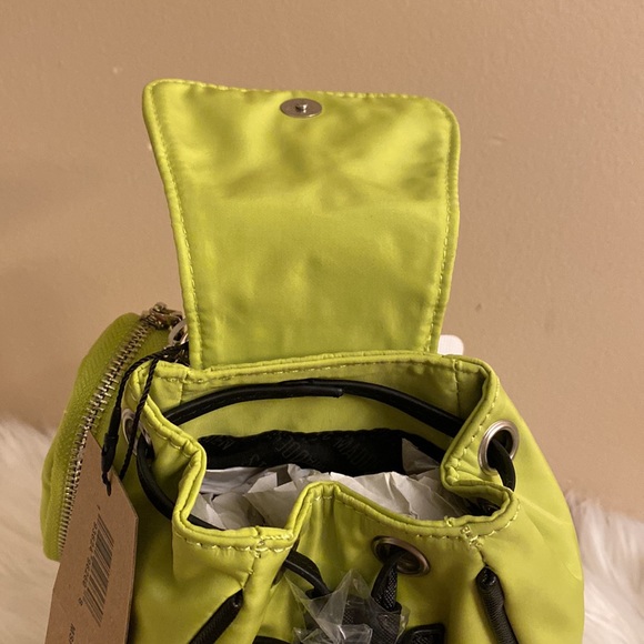 NWT Steve Madden Small Neon Green Mini Backpack - Picture 12 of 15